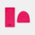 Kit UGG Infantil com Cachecol e Gorro Rosa
