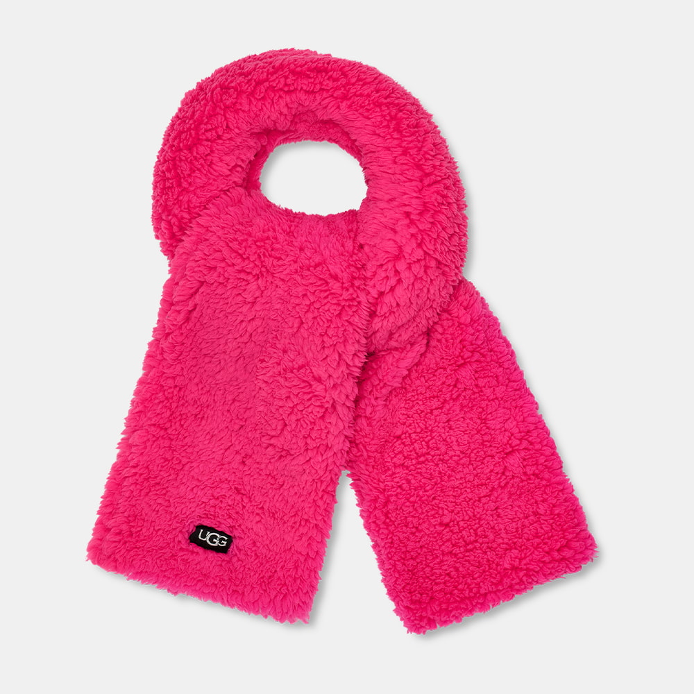 Kit UGG Infantil com Cachecol e Gorro Rosa