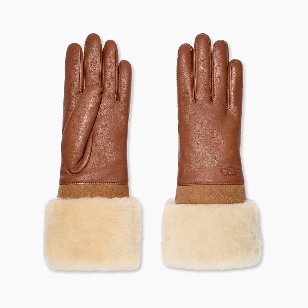 Luva UGG Sheepskin Cuff Caramelo