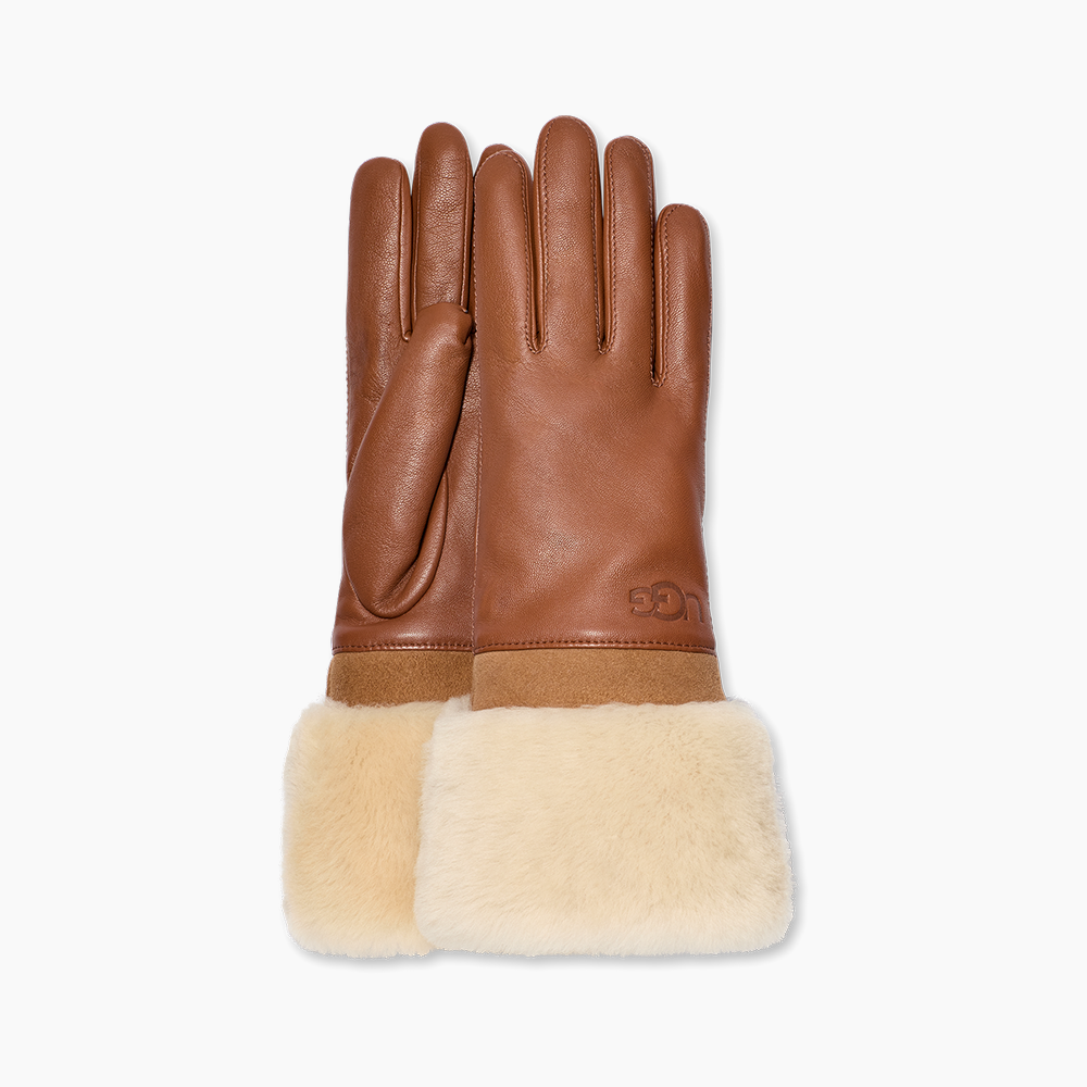 Luva UGG Sheepskin Cuff Caramelo