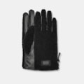 Luva UGG Sherpa e Couro Zip Preto