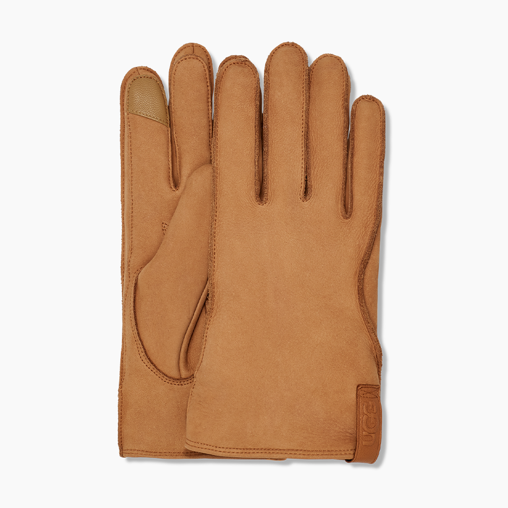 M LEATHER CLAMSHELL LOGO GLOVE