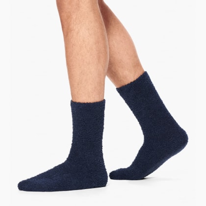 Meia UGG Masculina Fincher Ultra Cozy Azul Marinho