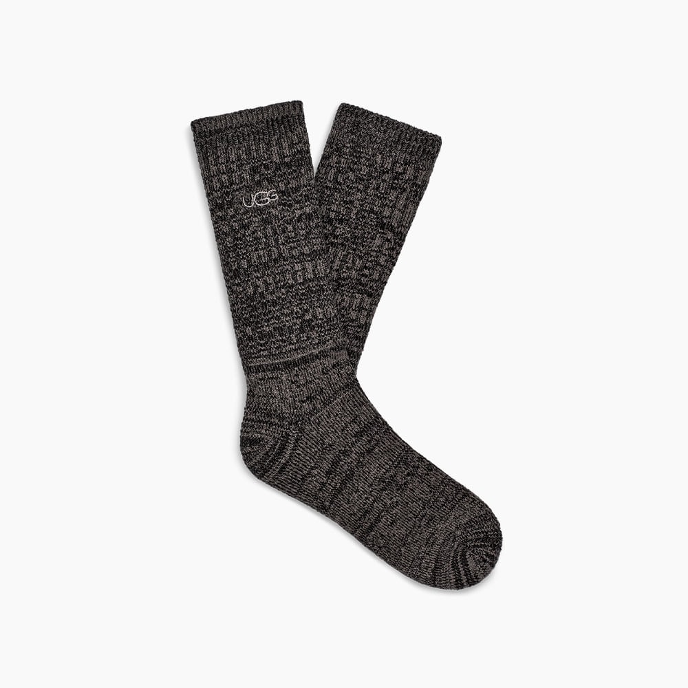 Meia UGG Masculinas Trey Rib Knit Preto