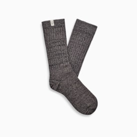 Meia UGG Rib Knit Slouchy Crew Cinza
