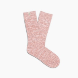 Meia UGG Rib Knit Slouchy Crew Rosa