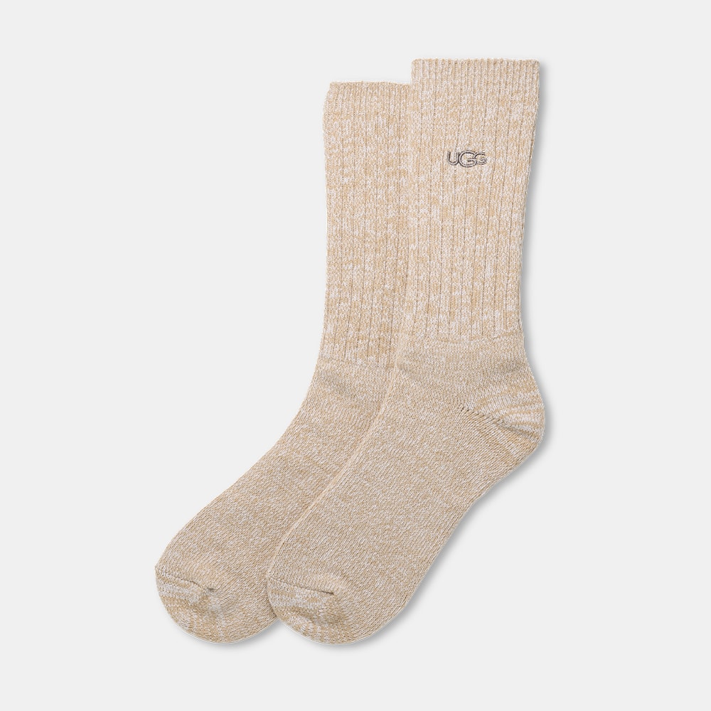 Meias UGG Masculinas Trey Rib Knit Bege