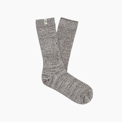 Meias UGG Rib Knit Slouchy Crew Cinza