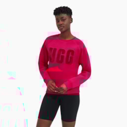 Moletom UGG Madeline Fuzzy Logo Crewneck