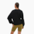 Moletom UGG Madeline Fuzzy Logo Crewneck Preto