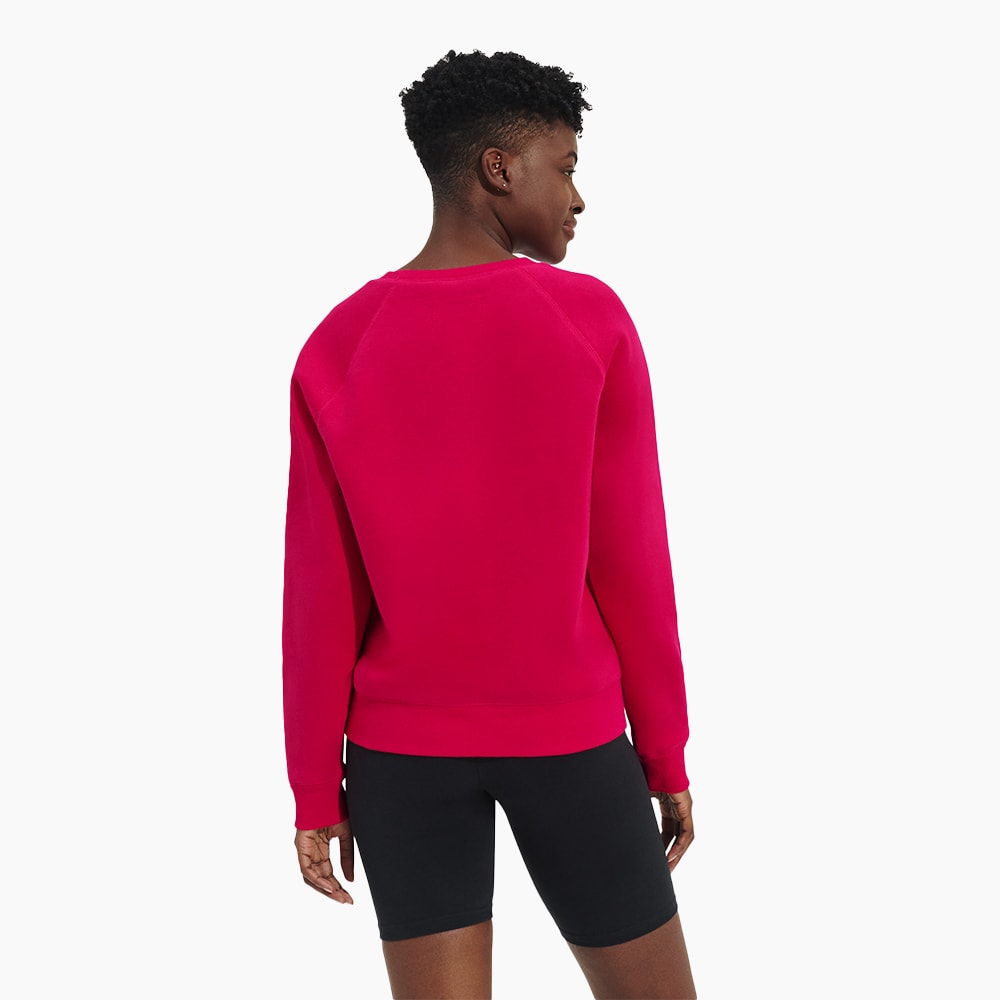 Moletom UGG Madeline Fuzzy Logo Crewneck Rosa