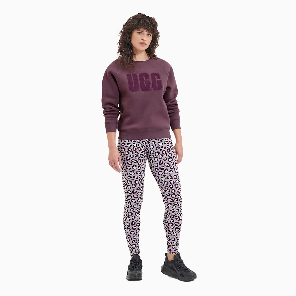 Moletom UGG Madeline Fuzzy Logo Crewneck Vinho