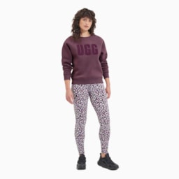 Moletom UGG Madeline Fuzzy Logo Crewneck Vinho