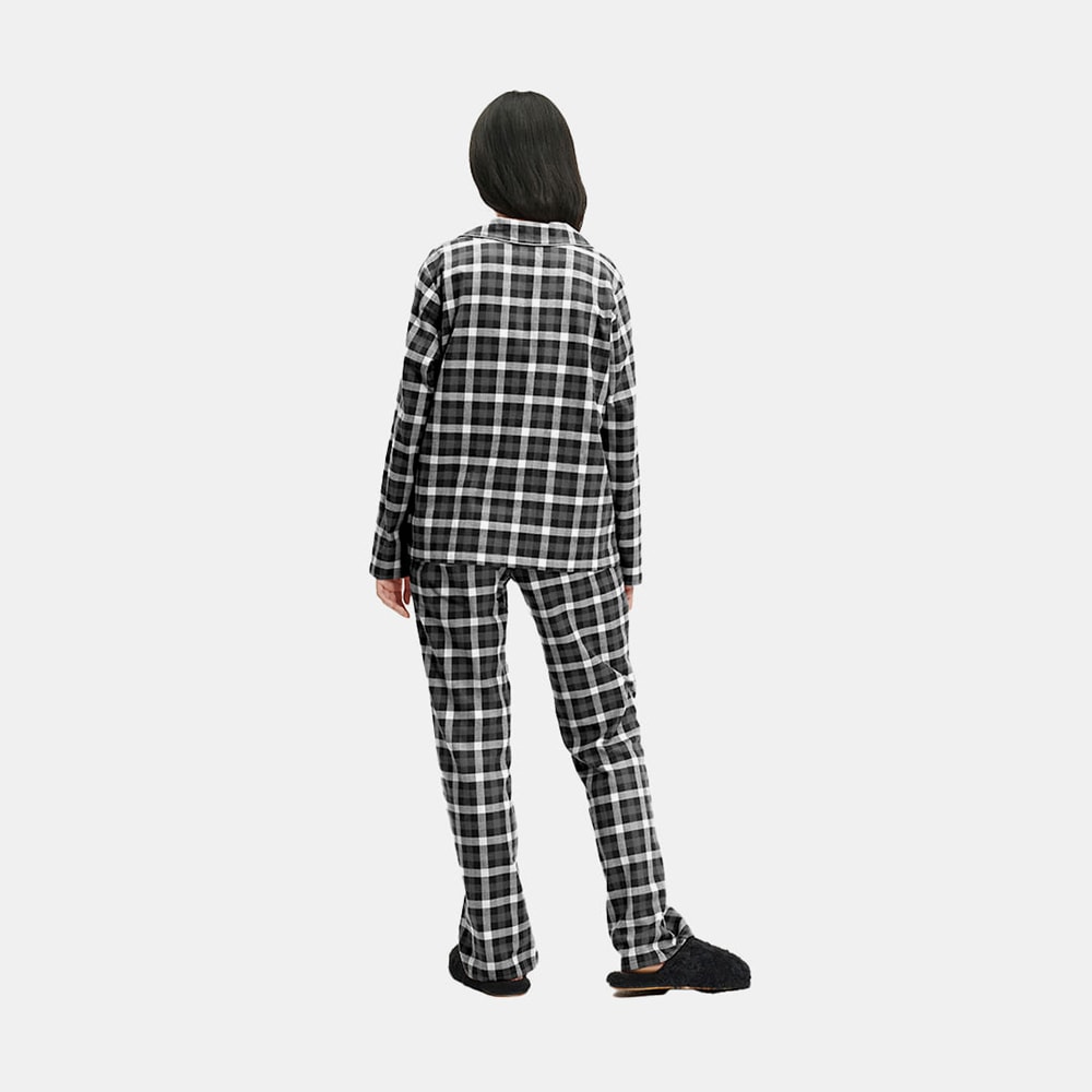 Pijama UGG Ophilia Plaid Set Preto