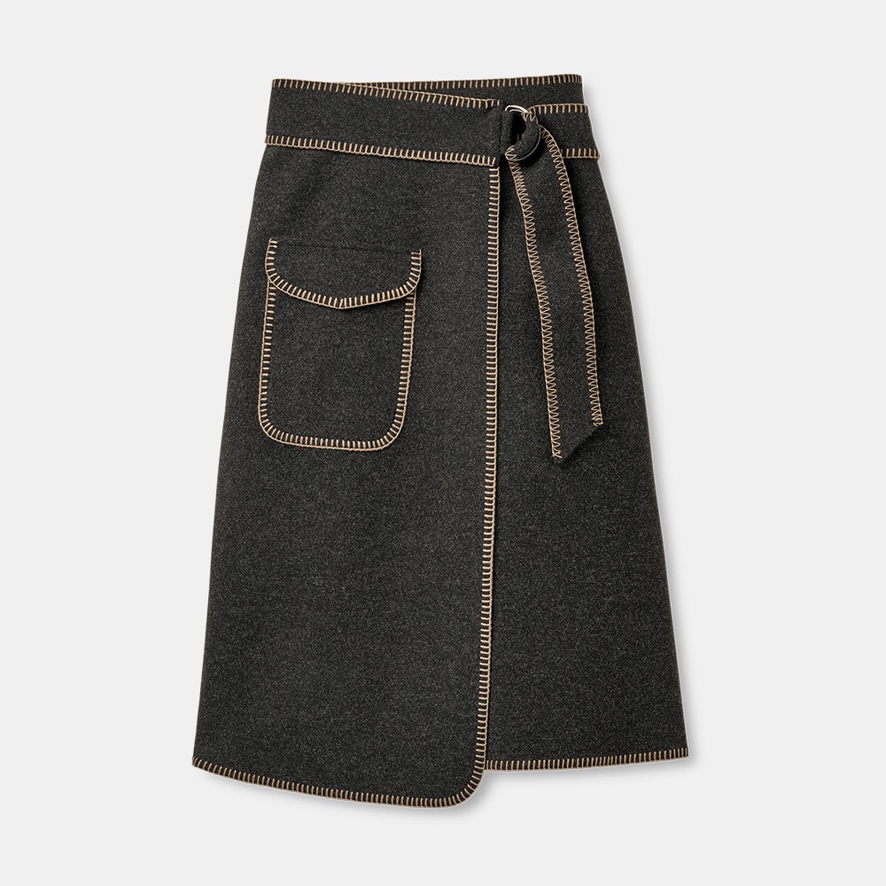 Saia UGG Adina Wrap Cinza Escuro