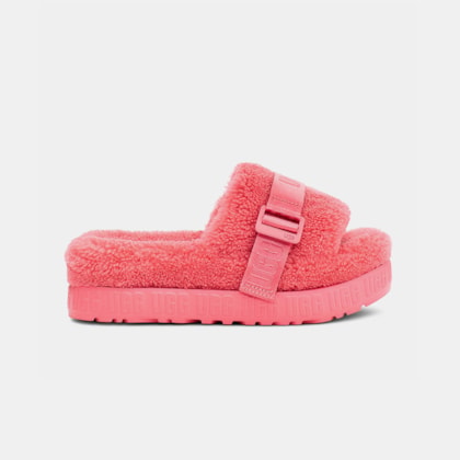 Sandália Flat UGG Fluffita Rosa