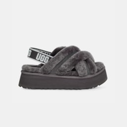  Sandália UGG Disco Cross Slide Cinza