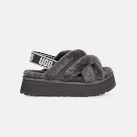  Sandália UGG Disco Cross Slide Cinza