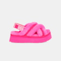 Sandália UGG Disco Cross Slide Rosa