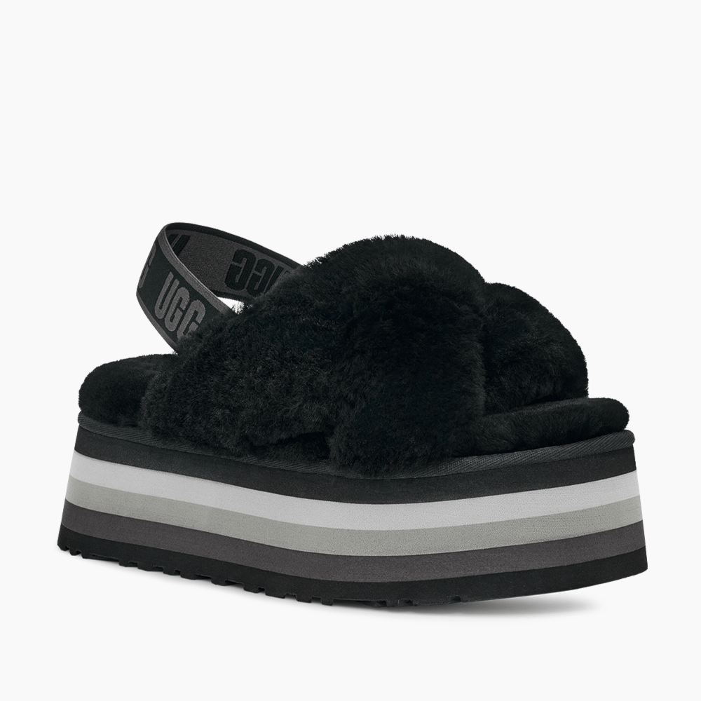 Sandália UGG Disco Knot Slide Preto