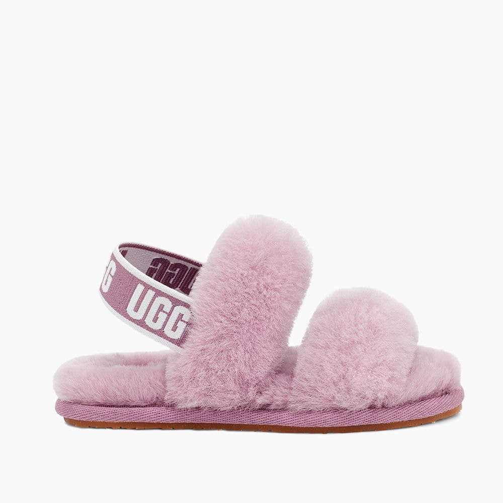 Sandália UGG Fluff Oh Yeah Infantil Roxo