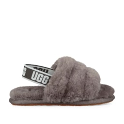 Sandália UGG Fluff Yeah Slide Infantil Cinza