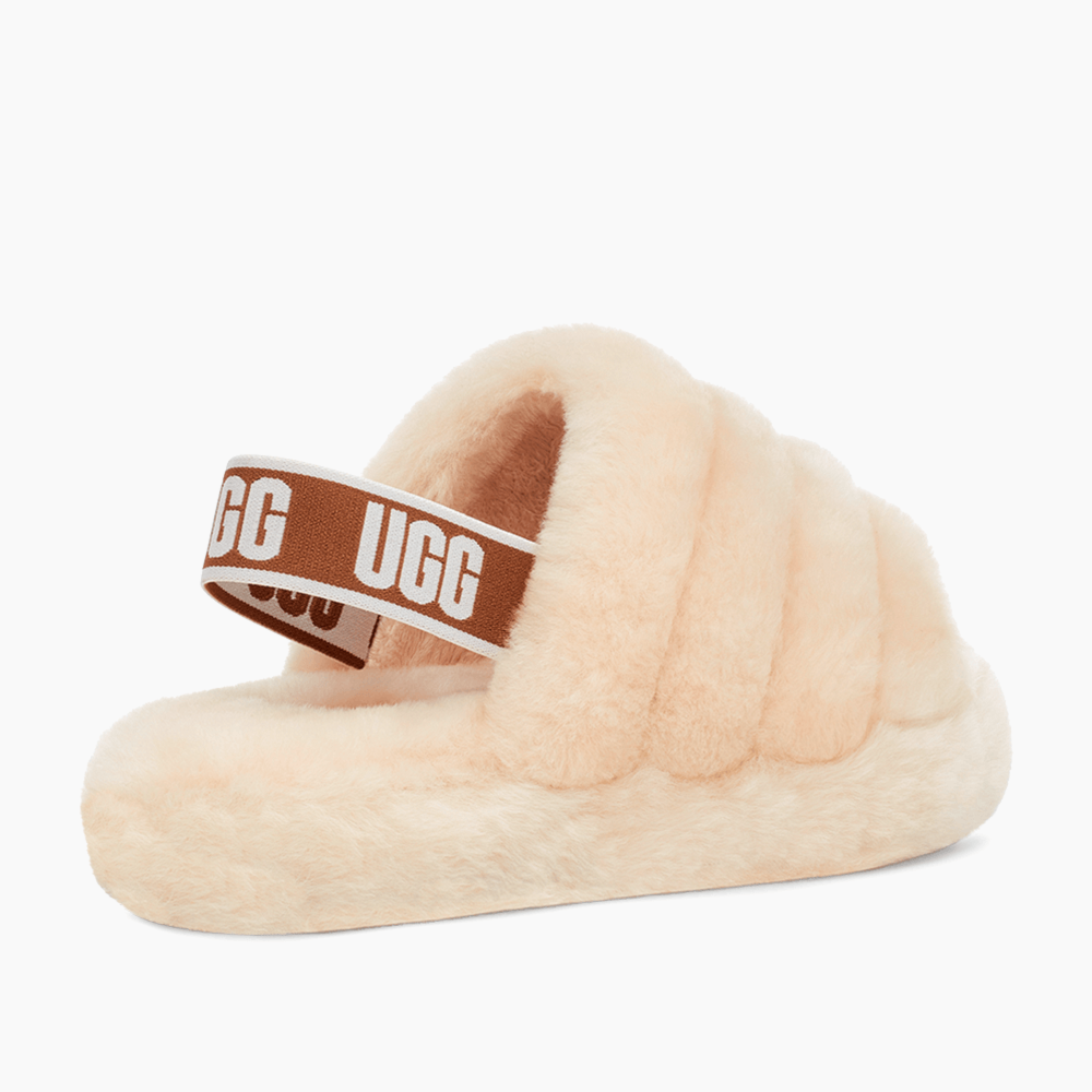 Sandália UGG  Fluff Yeah Slide Juvenil Creme