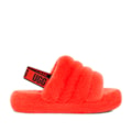 Sandália UGG Fluff Yeah Slide Juvenil Vermelho