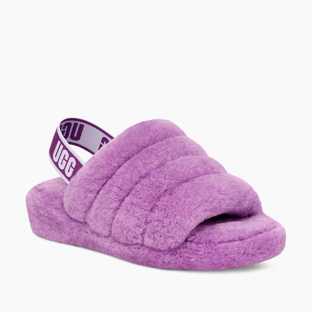 Sandália UGG Fluff Yeah Slide Lilás