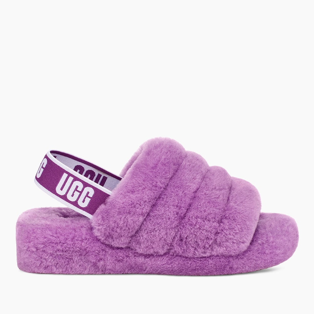 Sandália UGG Fluff Yeah Slide Lilás