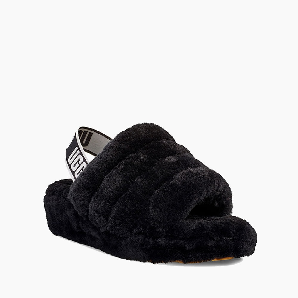 Sandália UGG Fluff Yeah Slide Preto