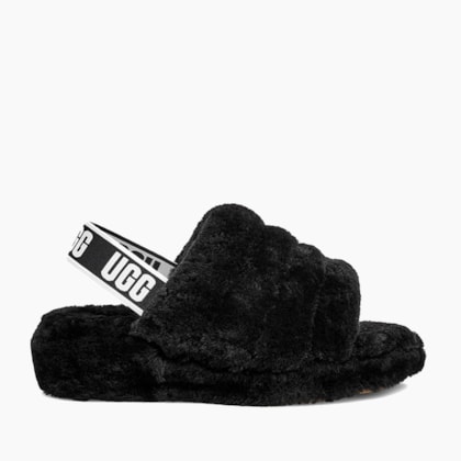 Sandália UGG Fluff Yeah Slide Preto