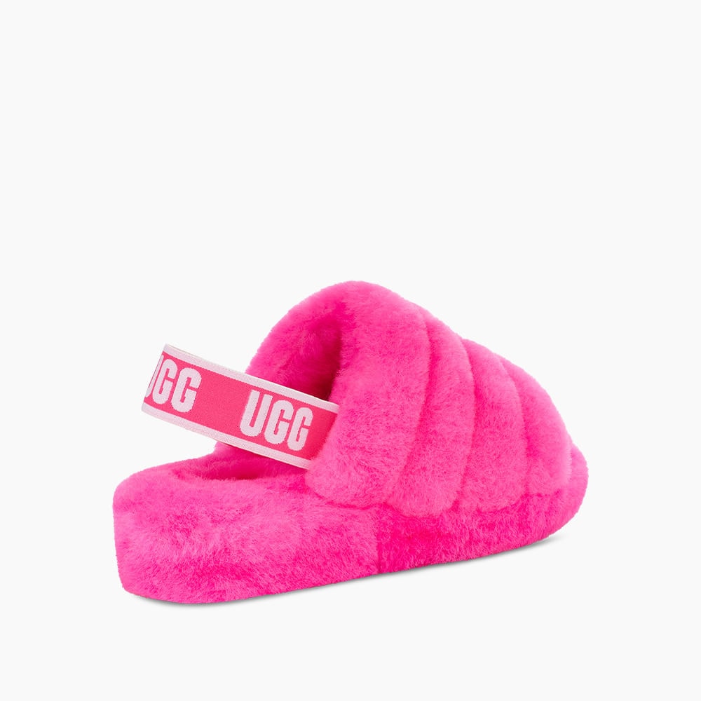 Sandália UGG Fluff Yeah Slide Rosa
