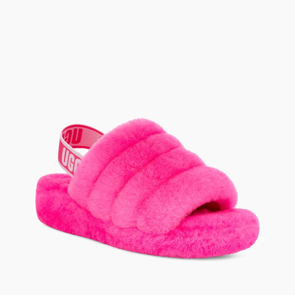 Sandália UGG Fluff Yeah Slide Rosa