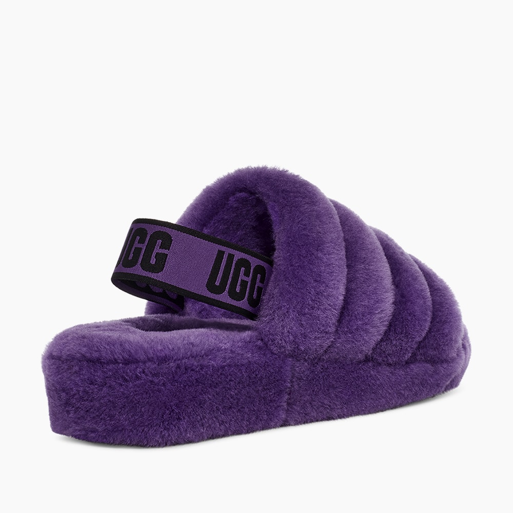 Sandália UGG Fluff Yeah Slide Roxo