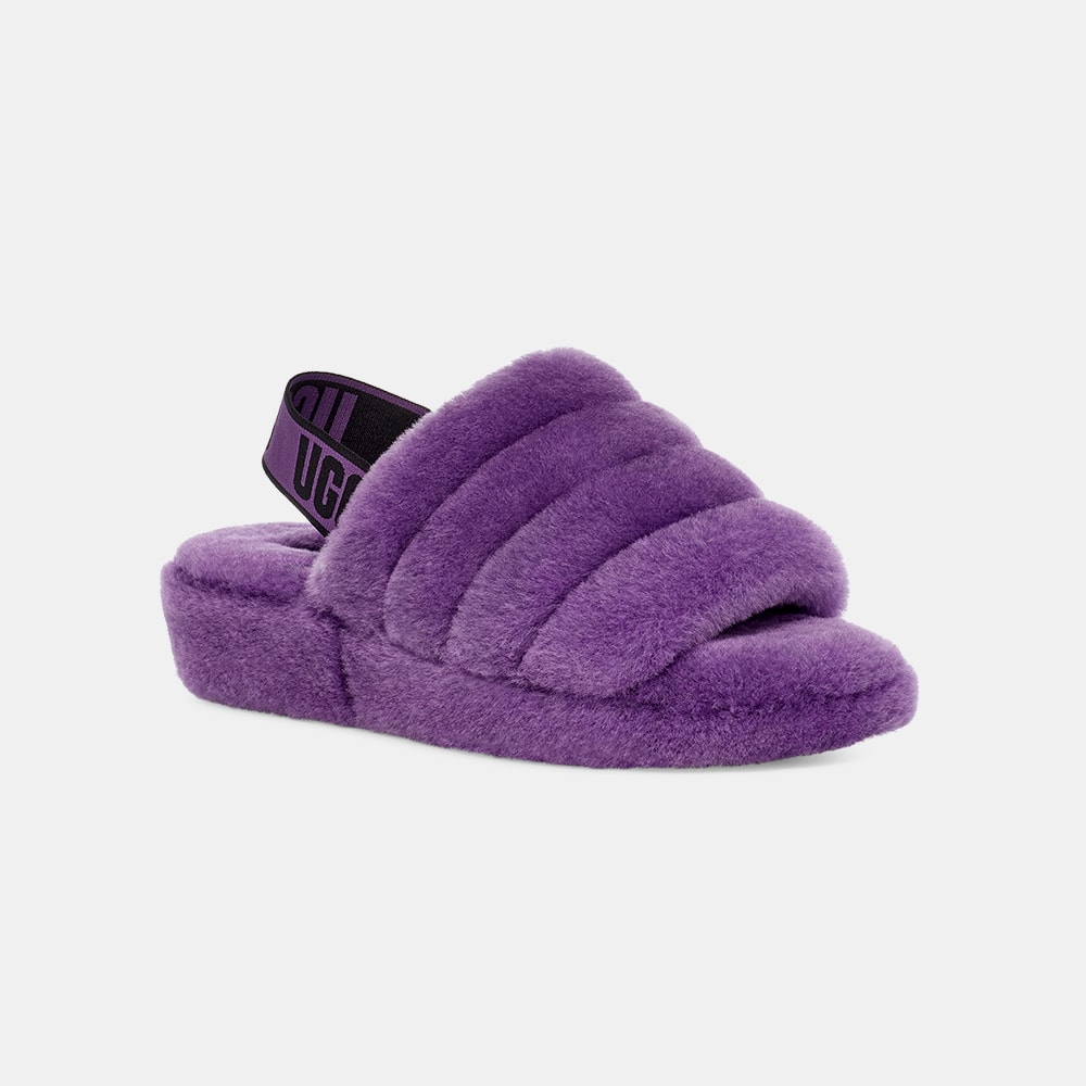 Sandália UGG Fluff Yeah Slide Roxo