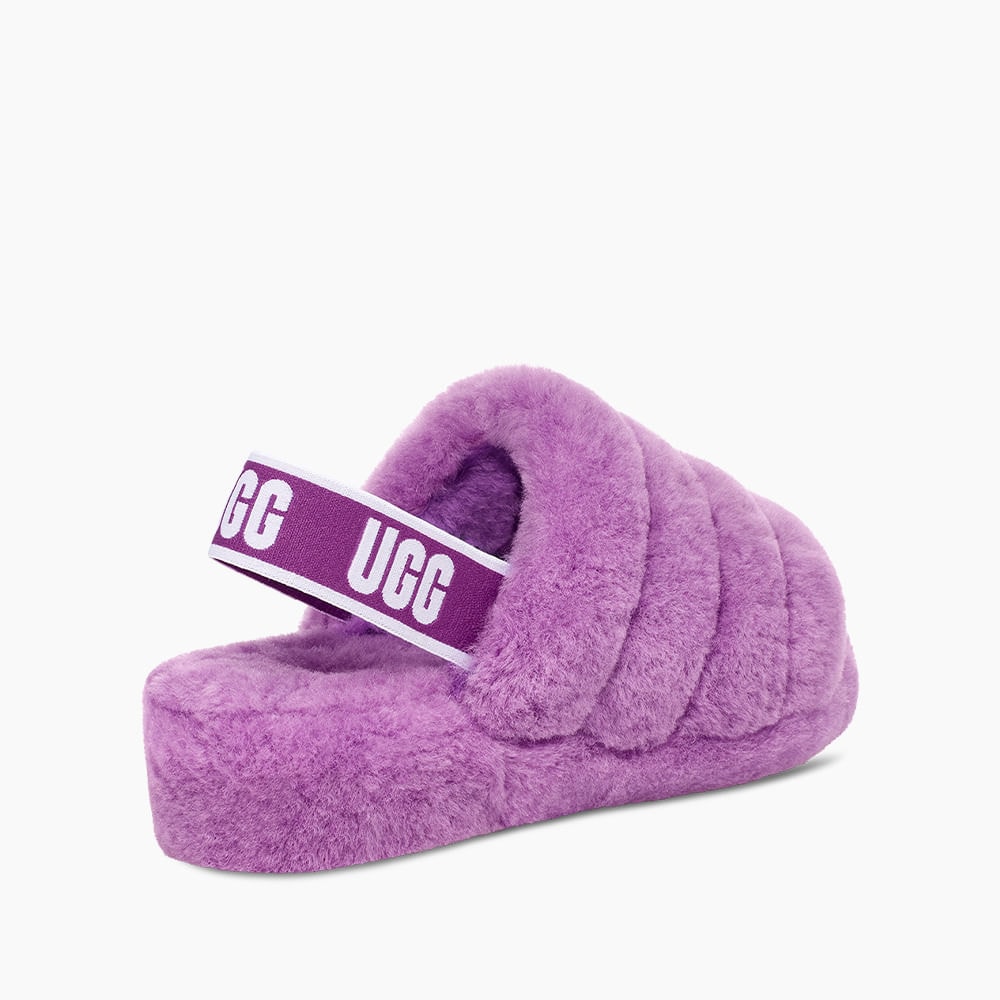 Sandália UGG Fluff Yeah Slide Roxo