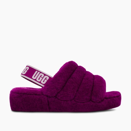 Sandália UGG Fluff Yeah Slide Roxo
