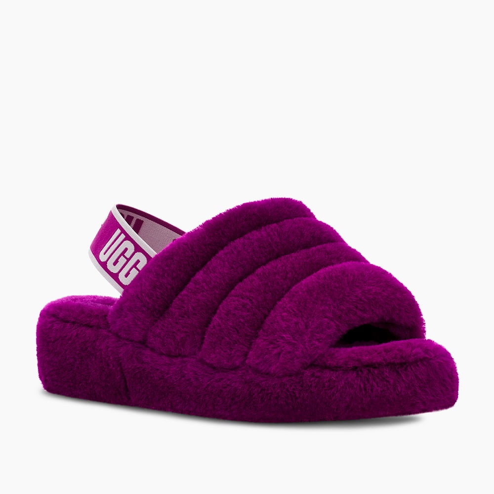 Sandália UGG Fluff Yeah Slide Roxo