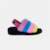 Sandália UGG Fluff Yeah Slide Stripes Preto