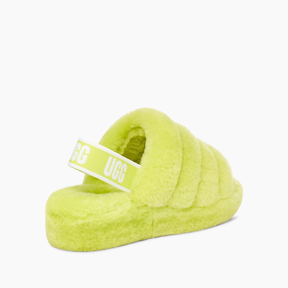 Sandália UGG Fluff Yeah Slide Verde