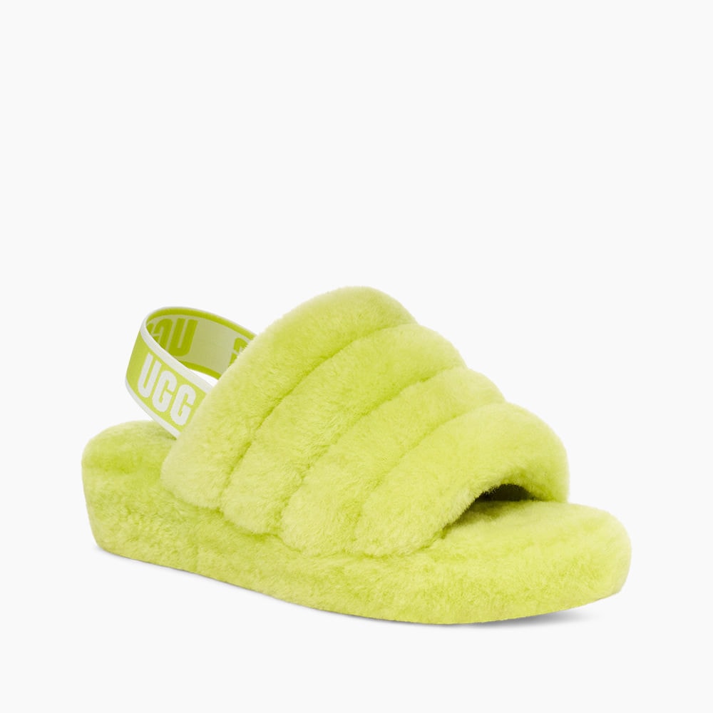 Sandália UGG Fluff Yeah Slide Verde