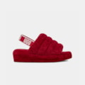 Sandália UGG Fluff Yeah Slide Vermelho
