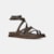 Sandália UGG Goldengaze Embossed Ankle Wrap Marrom