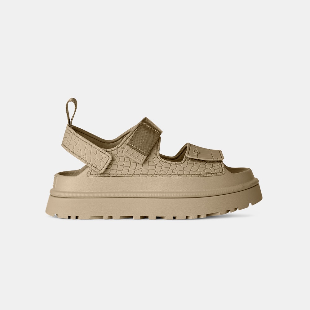 Sandália UGG Goldenglow Embossed Bege