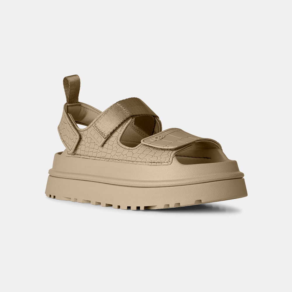Sandália UGG Goldenglow Embossed Bege