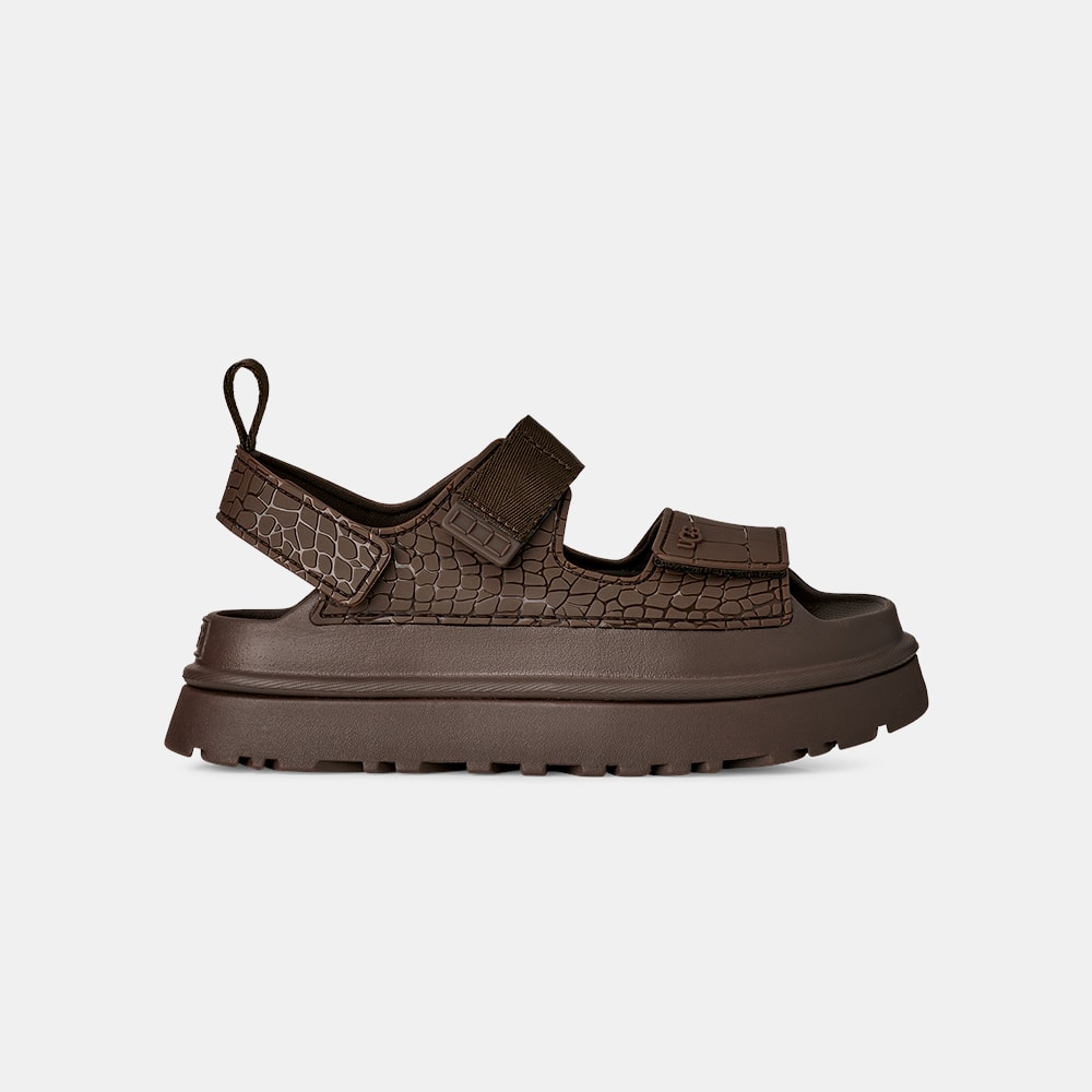 Sandália UGG Goldenglow Embossed Marrom