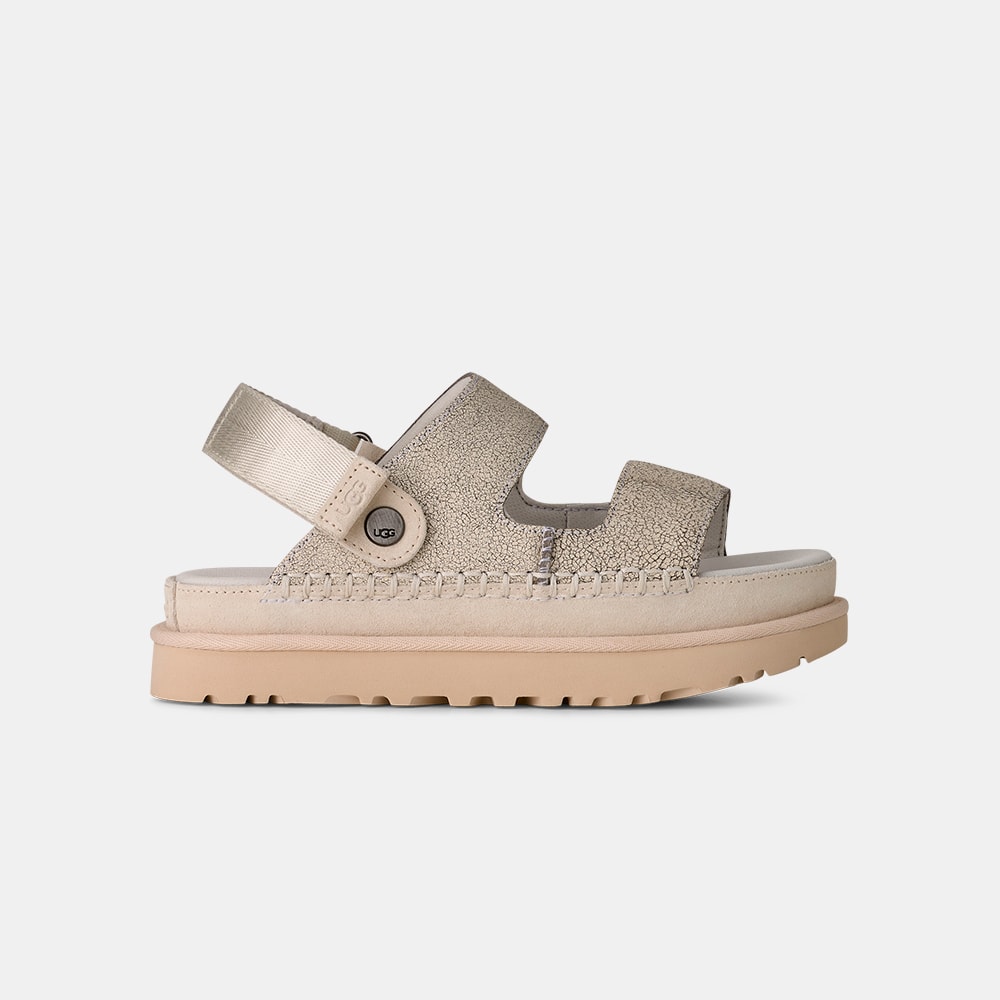 Sandália UGG Goldenstar Crackle Glide Branco