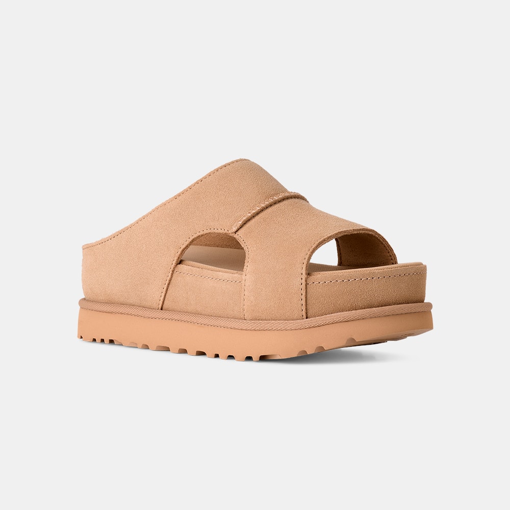 Sandália UGG Goldenstar Hi Cutout Slide Bege