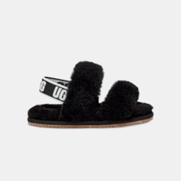 Sandália UGG Infantil Fluff Oh Yeah Preto